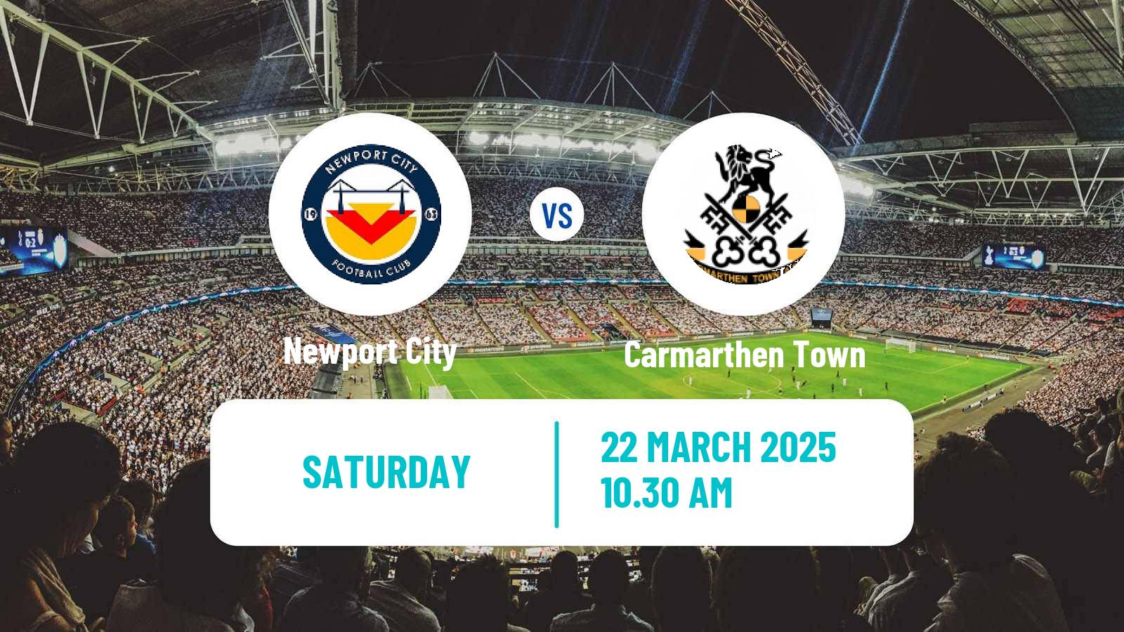 Soccer Welsh Cymru South Newport City - Carmarthen Town