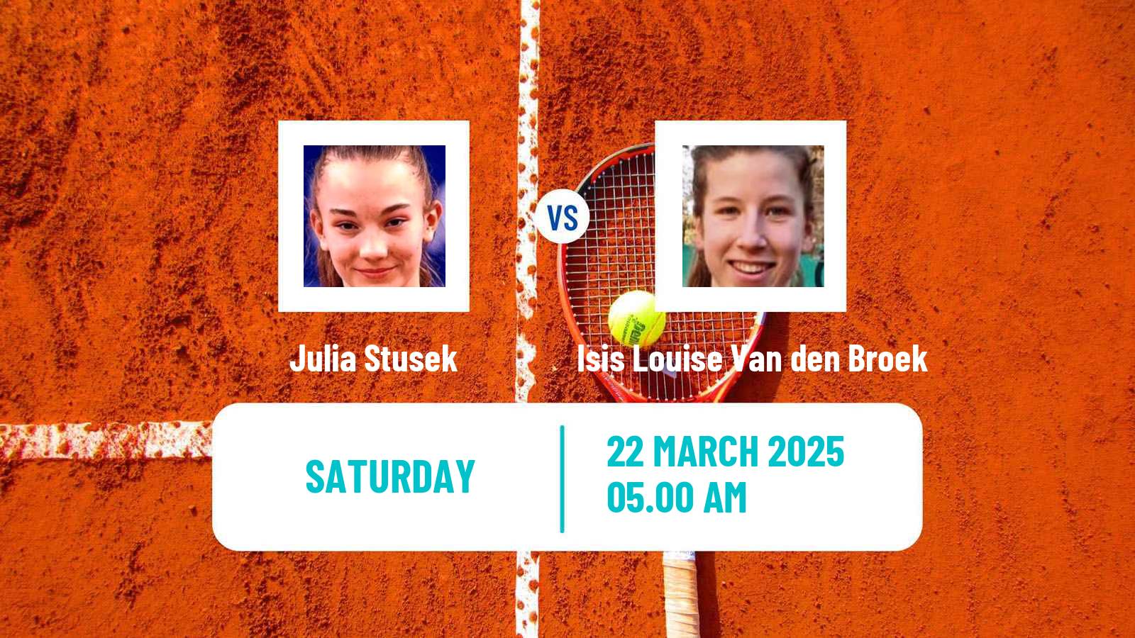 Tennis ITF W15 Monastir 11 Women Julia Stusek - Isis Louise Van den Broek
