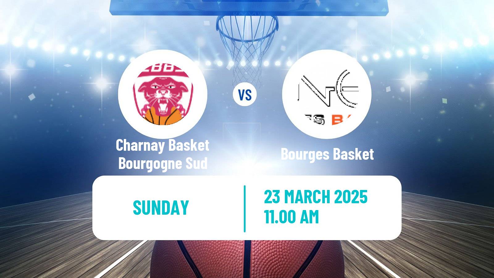 Basketball French LFB Charnay Basket Bourgogne Sud - Bourges Basket