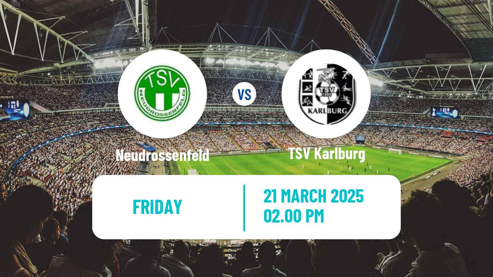 Soccer German Oberliga Bayern Nord Neudrossenfeld - Karlburg