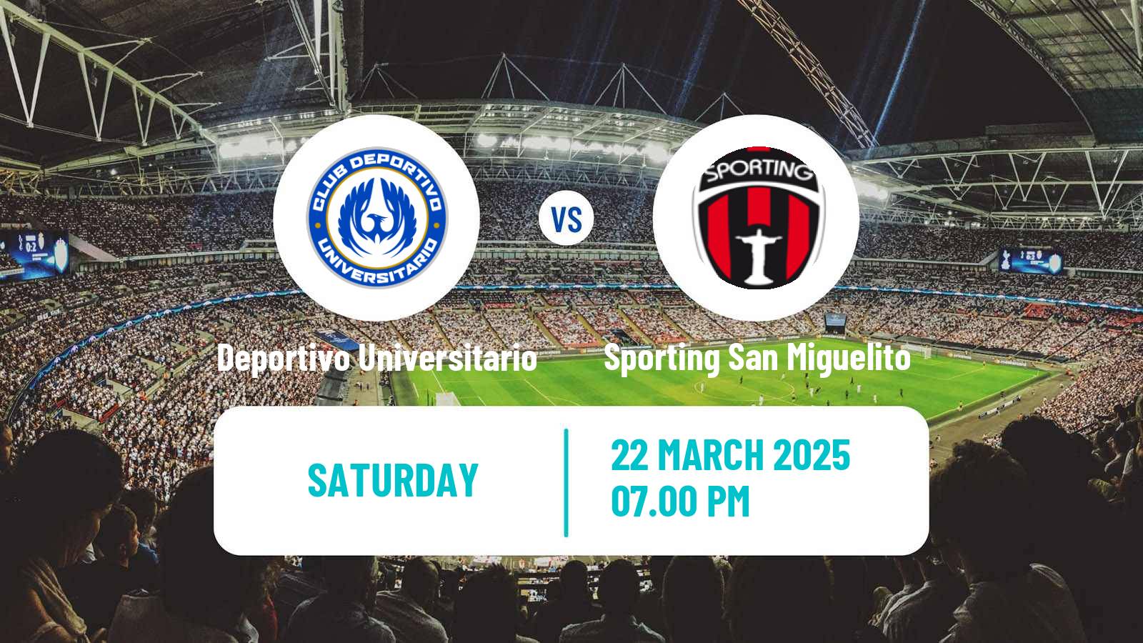Soccer Liga Panamena de Futbol Deportivo Universitario - Sporting San Miguelito