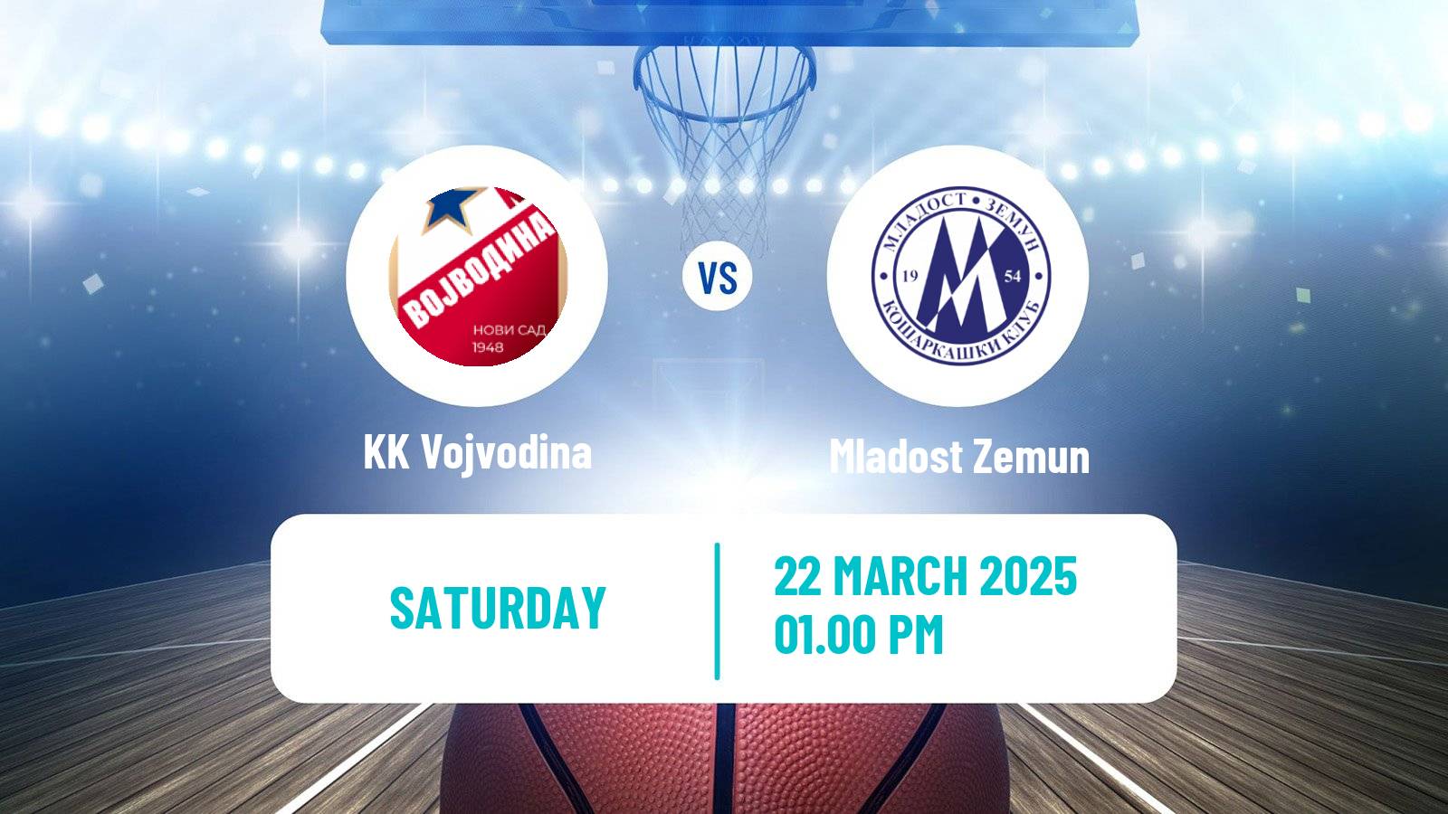 Basketball Serbian First League Basketball Vojvodina - Mladost Zemun