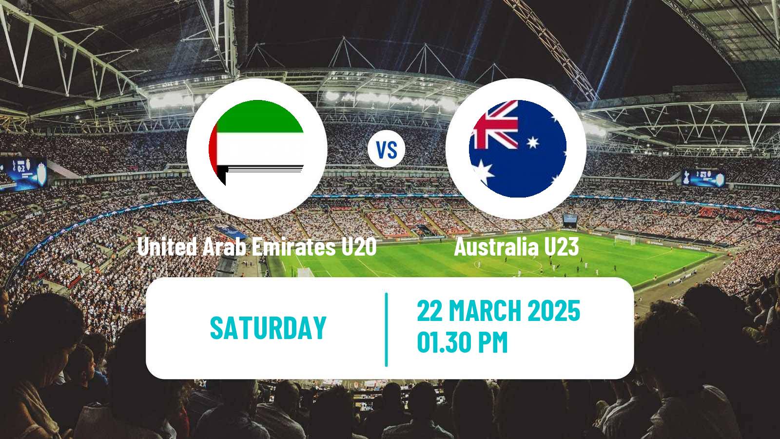 Soccer Friendly United Arab Emirates U20 - Australia U23