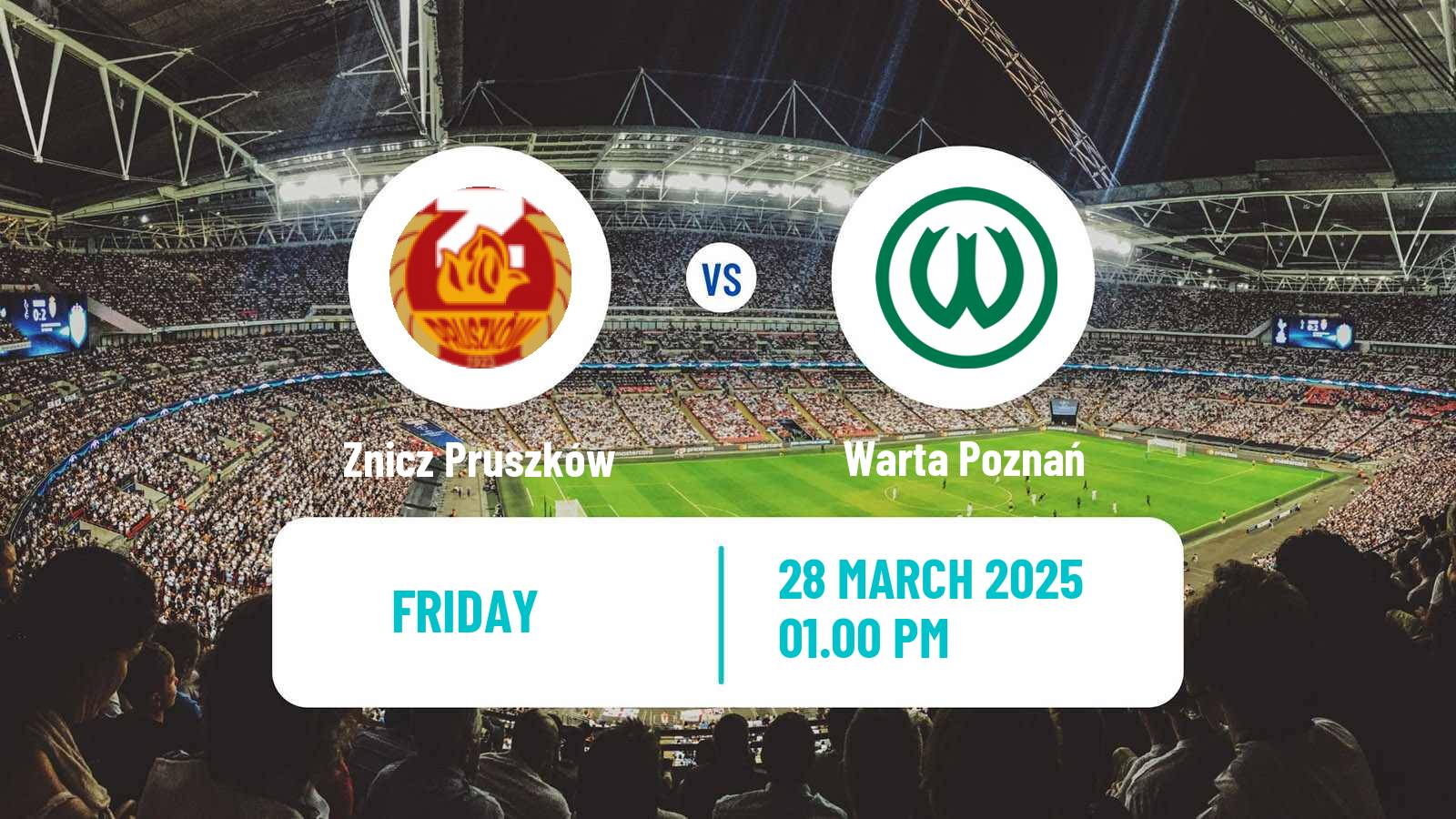 Soccer Polish Division 1 Znicz Pruszków - Warta Poznań