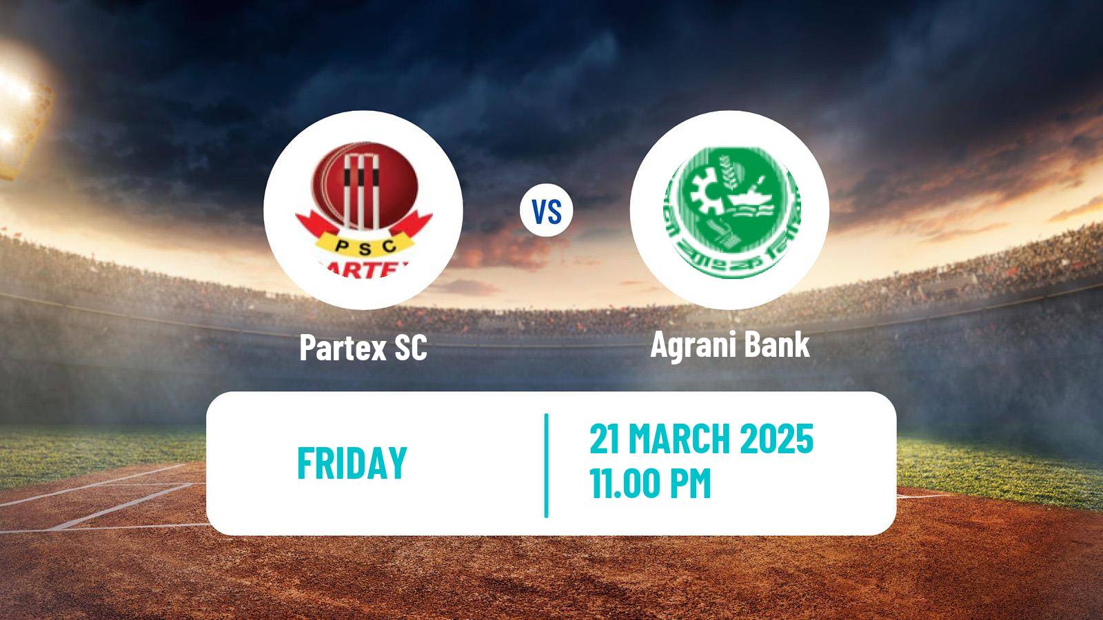Cricket Bangladesh Dhaka Premier League Partex - Agrani Bank