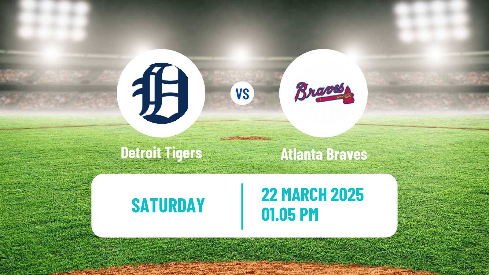 Baseball MLB Spring Training Detroit Tigers - Atlanta Braves