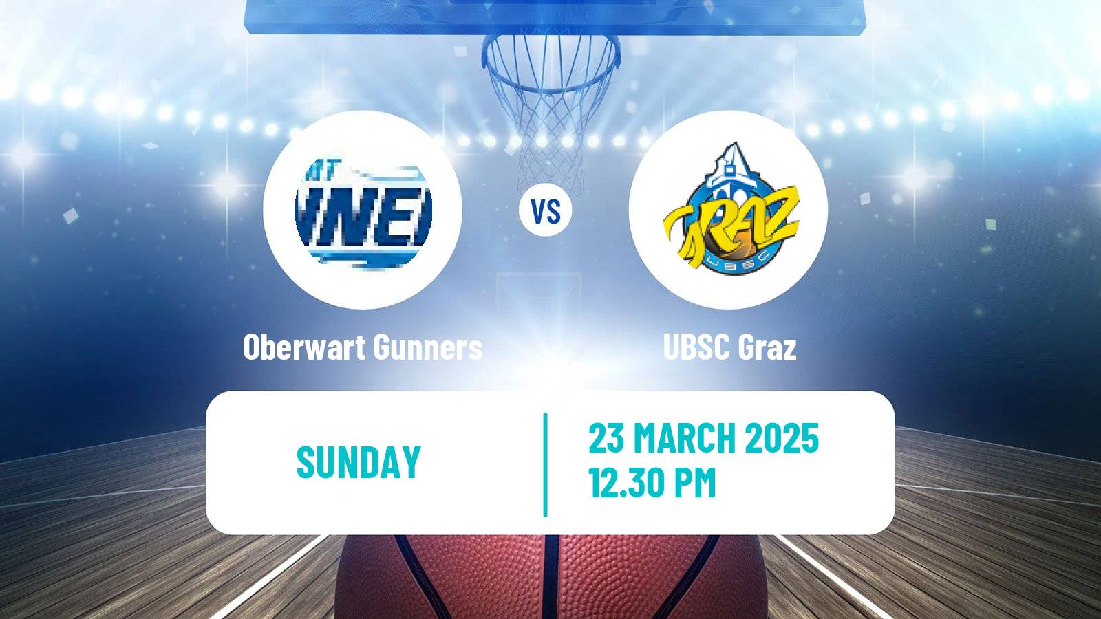 Basketball Austrian Superliga Basketball Oberwart Gunners - UBSC Graz