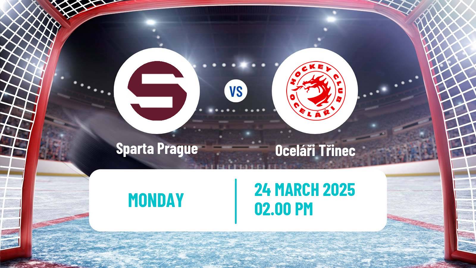 Hockey Czech Extraliga Sparta Prague - Oceláři Třinec