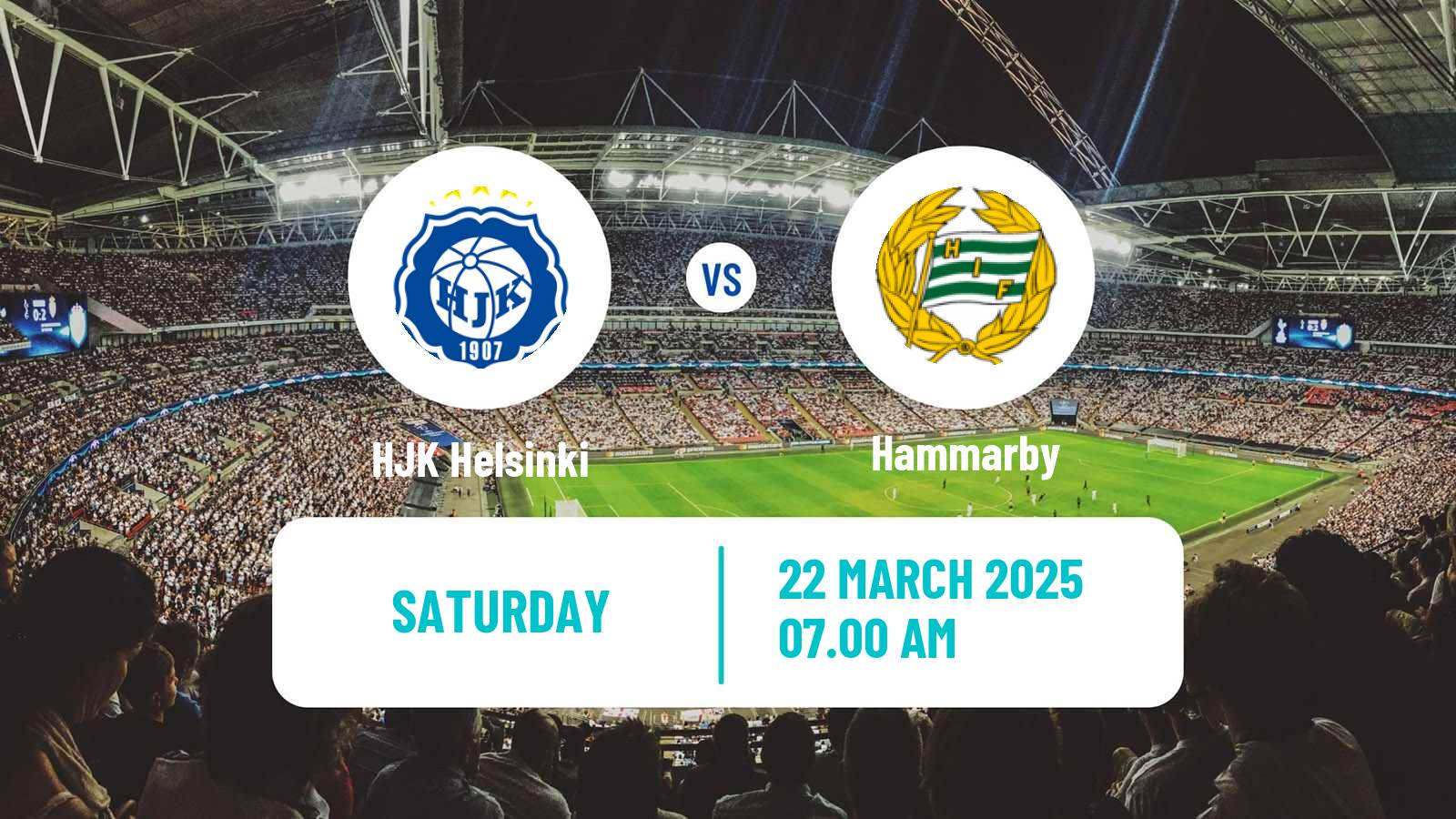 Soccer Club Friendly HJK - Hammarby