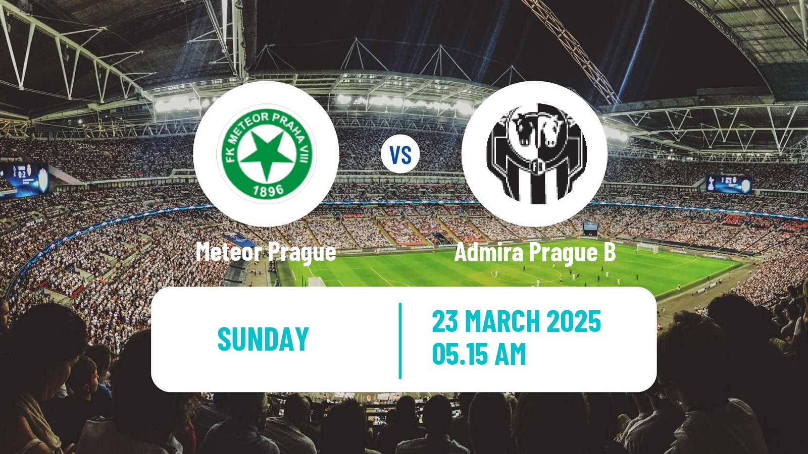 Soccer Czech Division B Meteor Prague - Admira Prague B