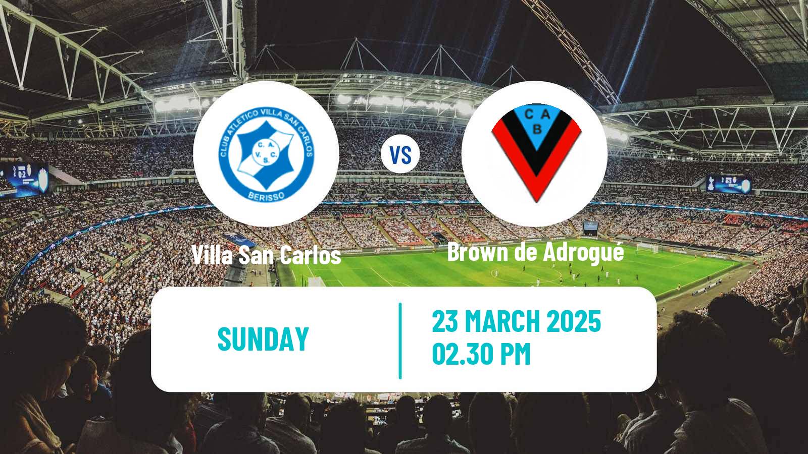 Soccer Argentinian Primera B Villa San Carlos - Brown de Adrogué