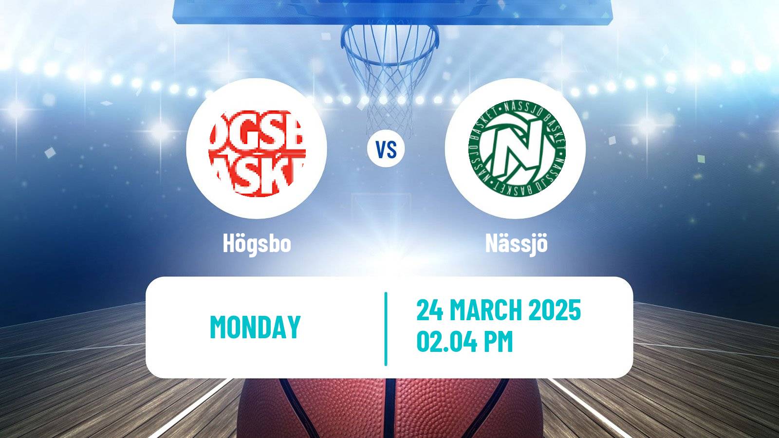 Basketball Swedish Basketligan Högsbo - Nässjö