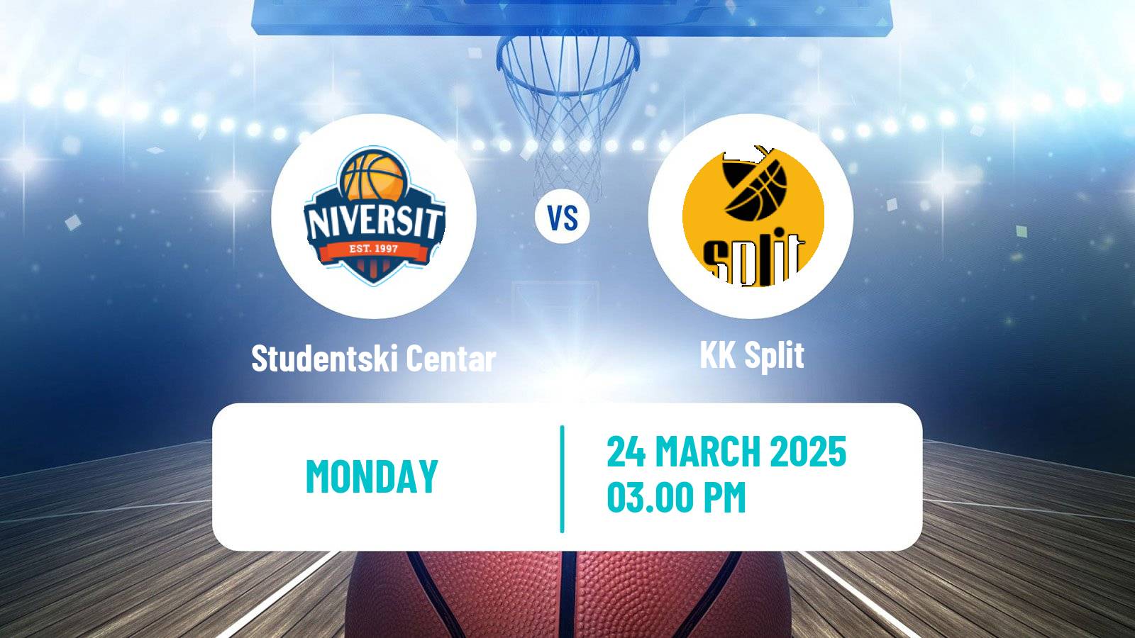 Basketball Adriatic League Studentski Centar - KK Split