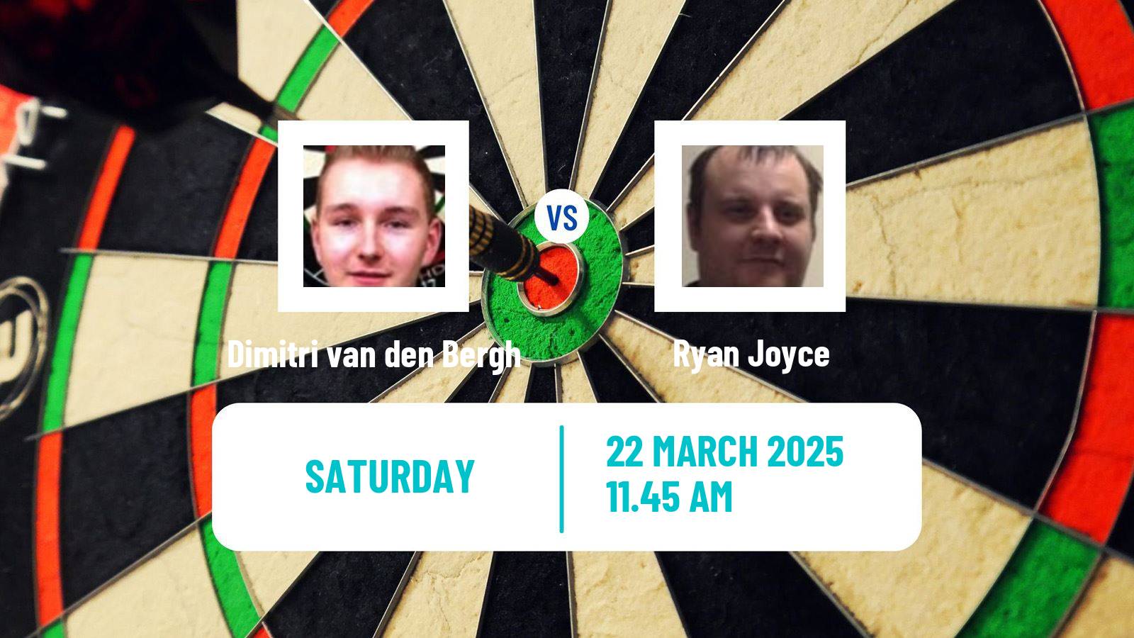Darts European Tour 2 Dimitri van den Bergh - Ryan Joyce