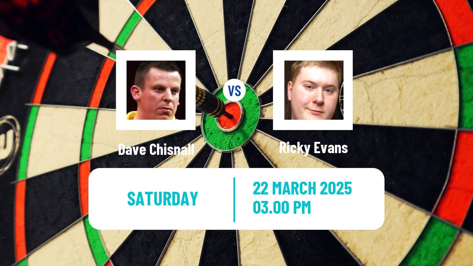 Darts European Tour 2 Dave Chisnall - Ricky Evans