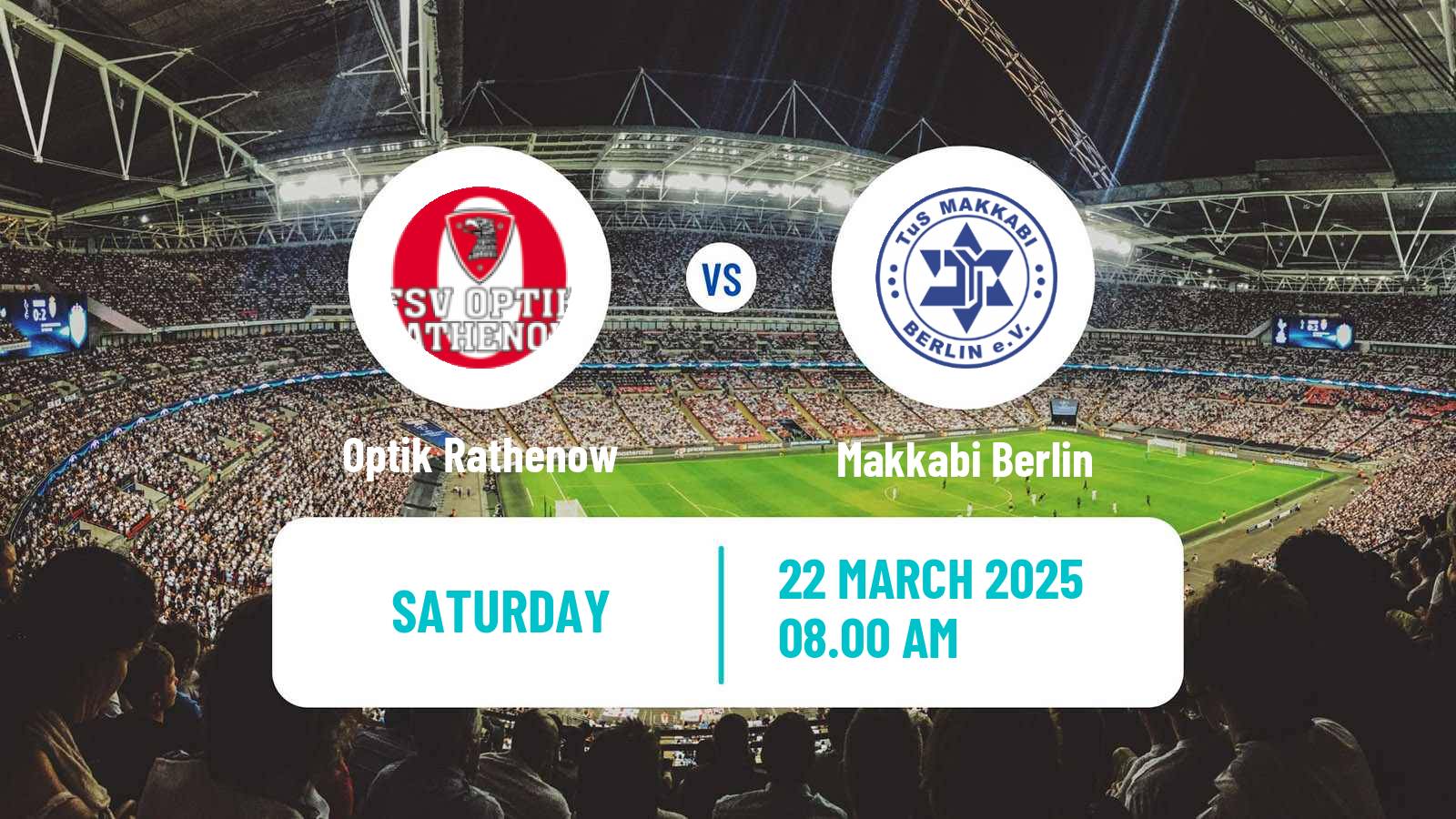 Soccer German Oberliga NOFV-Nord Optik Rathenow - Makkabi Berlin