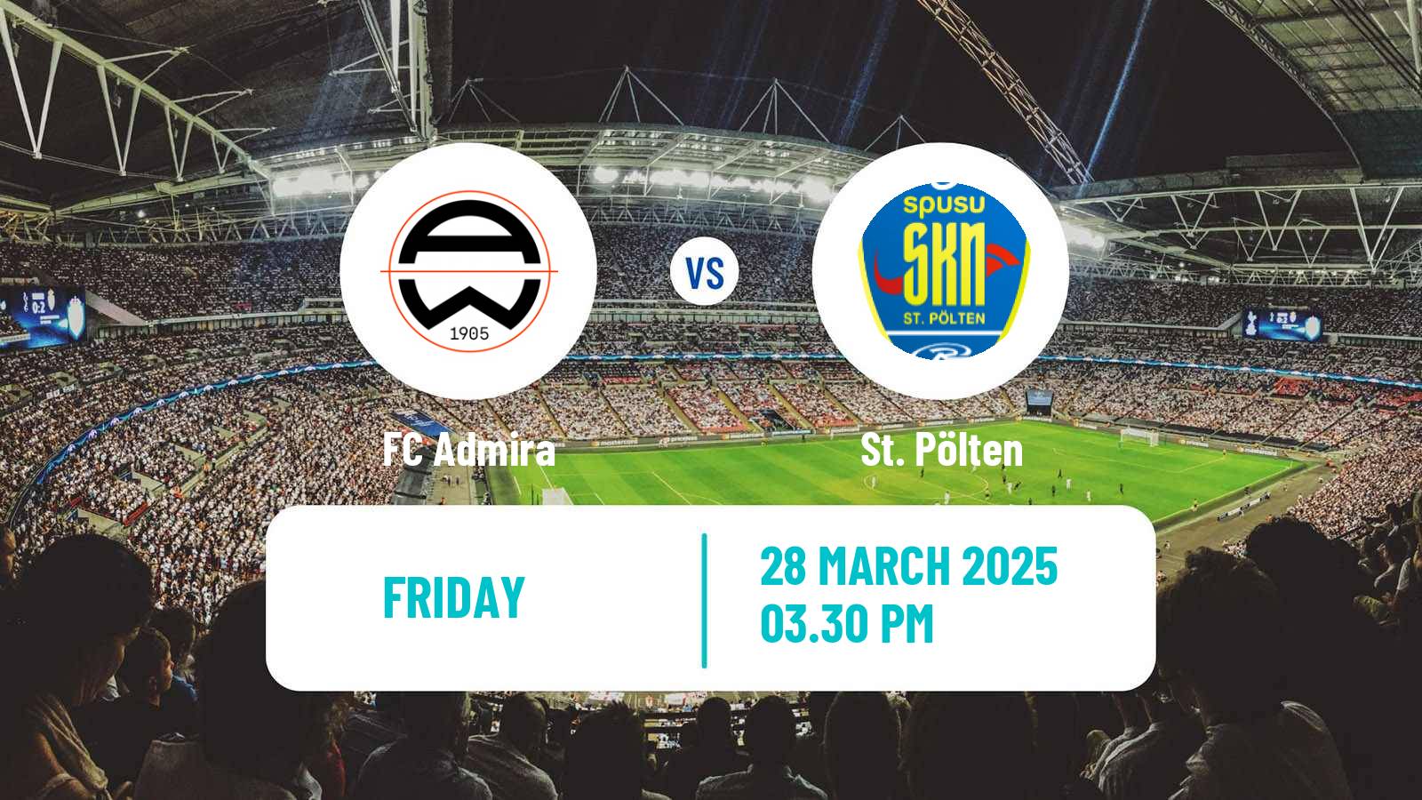 Soccer Austrian 2 Liga Admira - St. Pölten