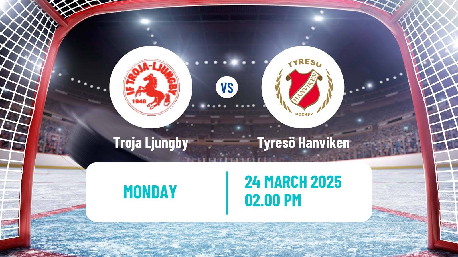 Hockey Swedish Hockey AllEttan Norra Troja Ljungby - Tyresö Hanviken