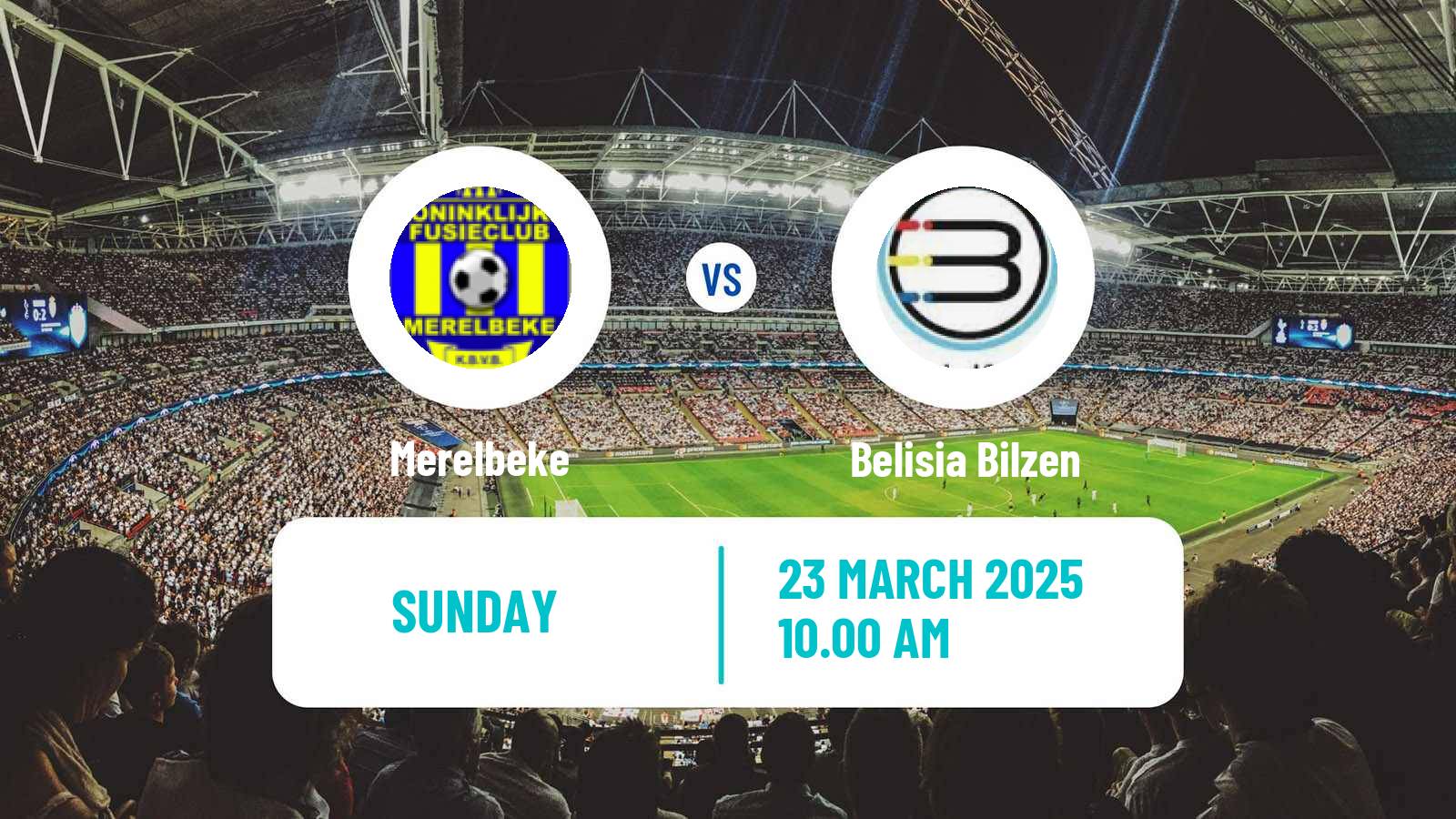 Soccer Belgian National Division 1 VV Merelbeke - Belisia Bilzen