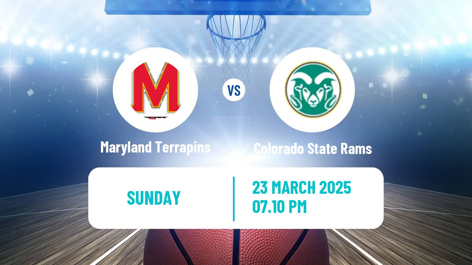 Basketball NCAA College Basketball Maryland Terrapins - Colorado State Rams