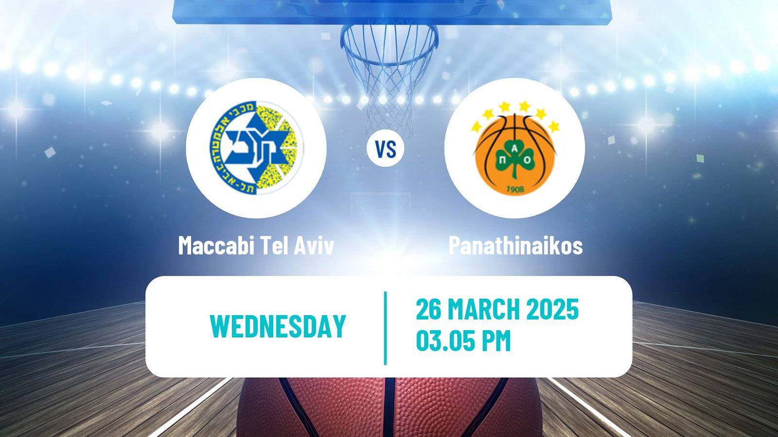 Basketball Euroleague Maccabi Tel Aviv - Panathinaikos