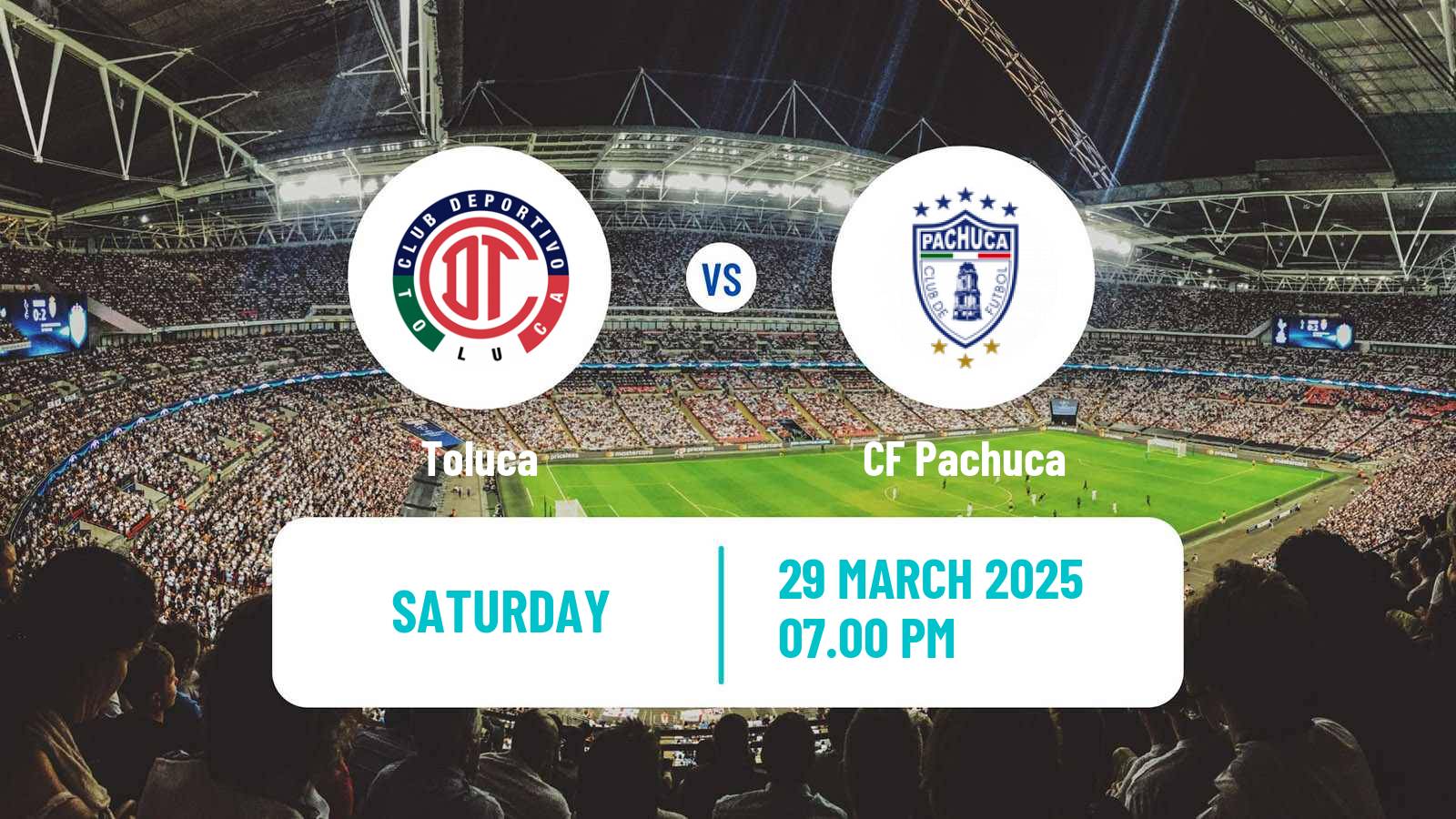 Soccer Mexican Liga MX Toluca - Pachuca