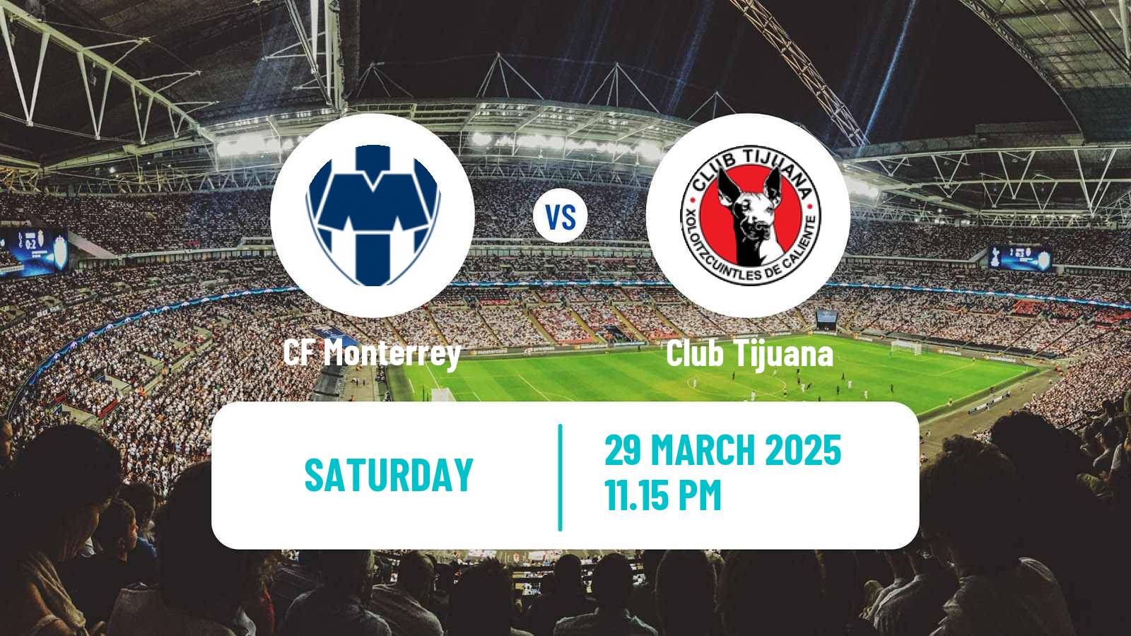 Soccer Mexican Liga MX Monterrey - Tijuana