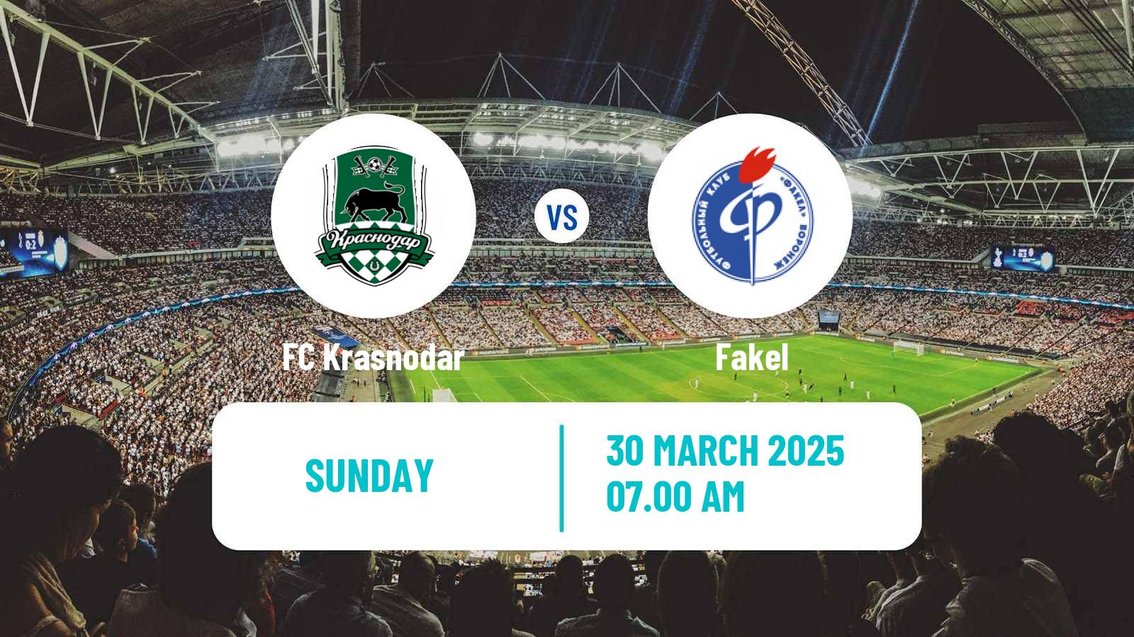 Soccer Russian Premier League Krasnodar - Fakel