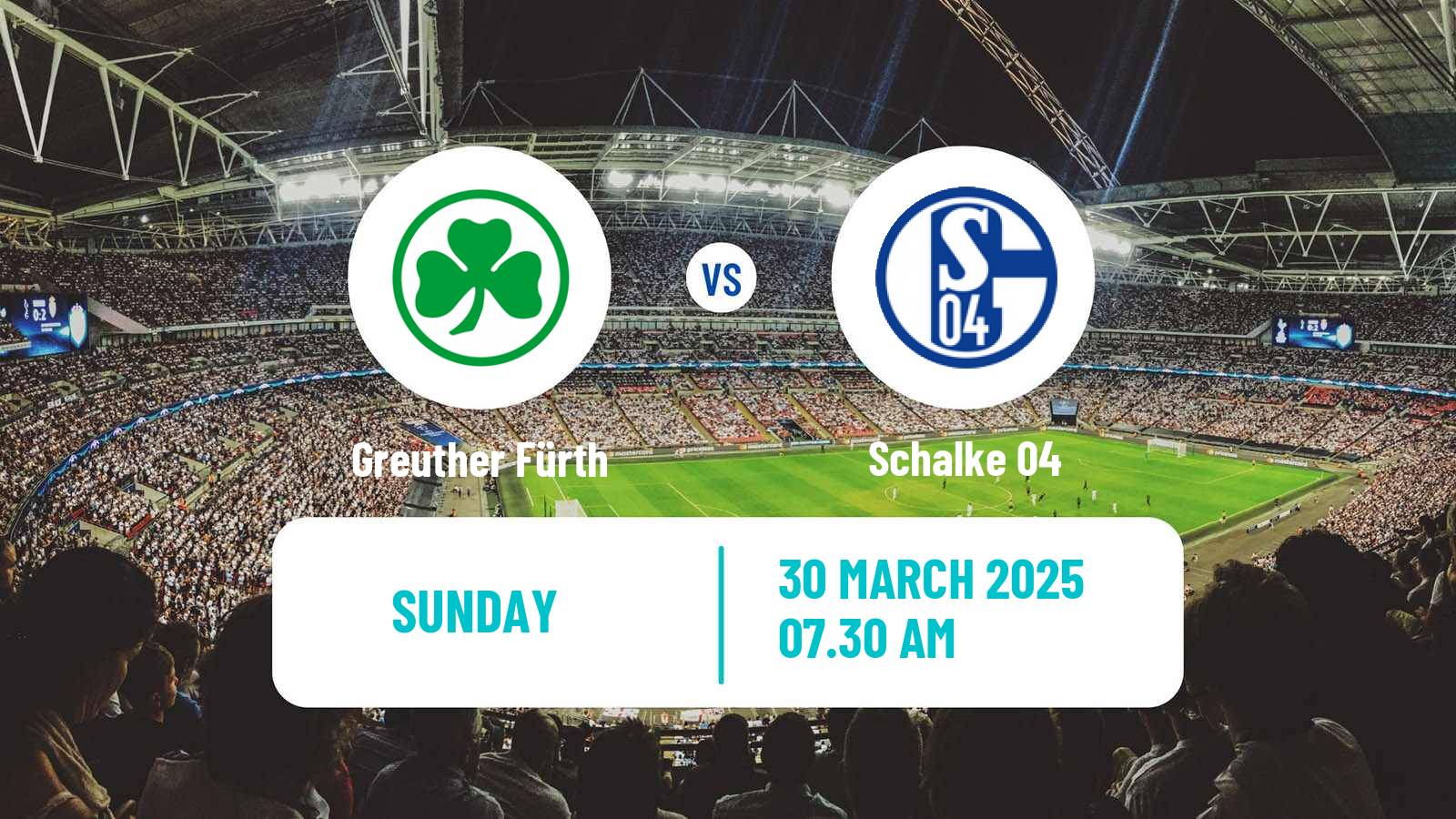 Soccer German 2 Bundesliga Greuther Fürth - Schalke 04