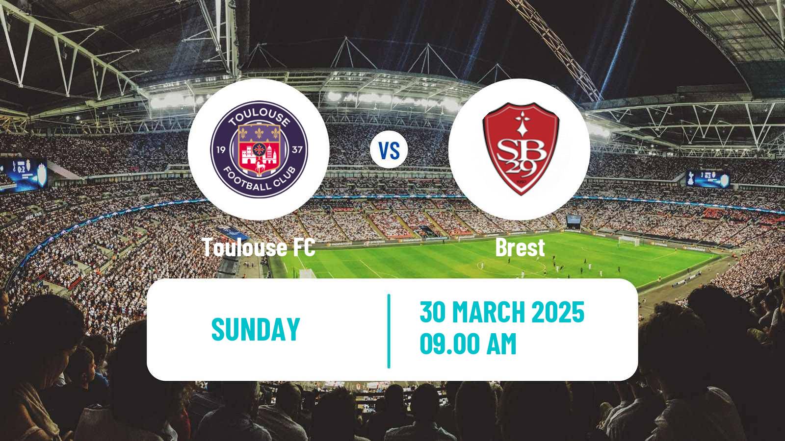 Soccer French Ligue 1 Toulouse - Brest