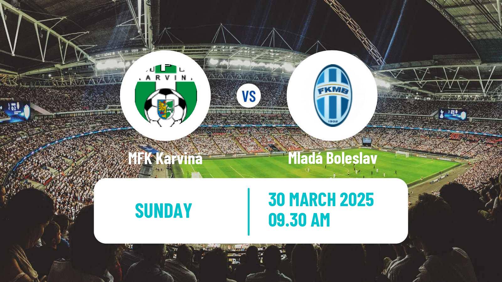 Soccer Czech 1 Liga Karviná - Mladá Boleslav