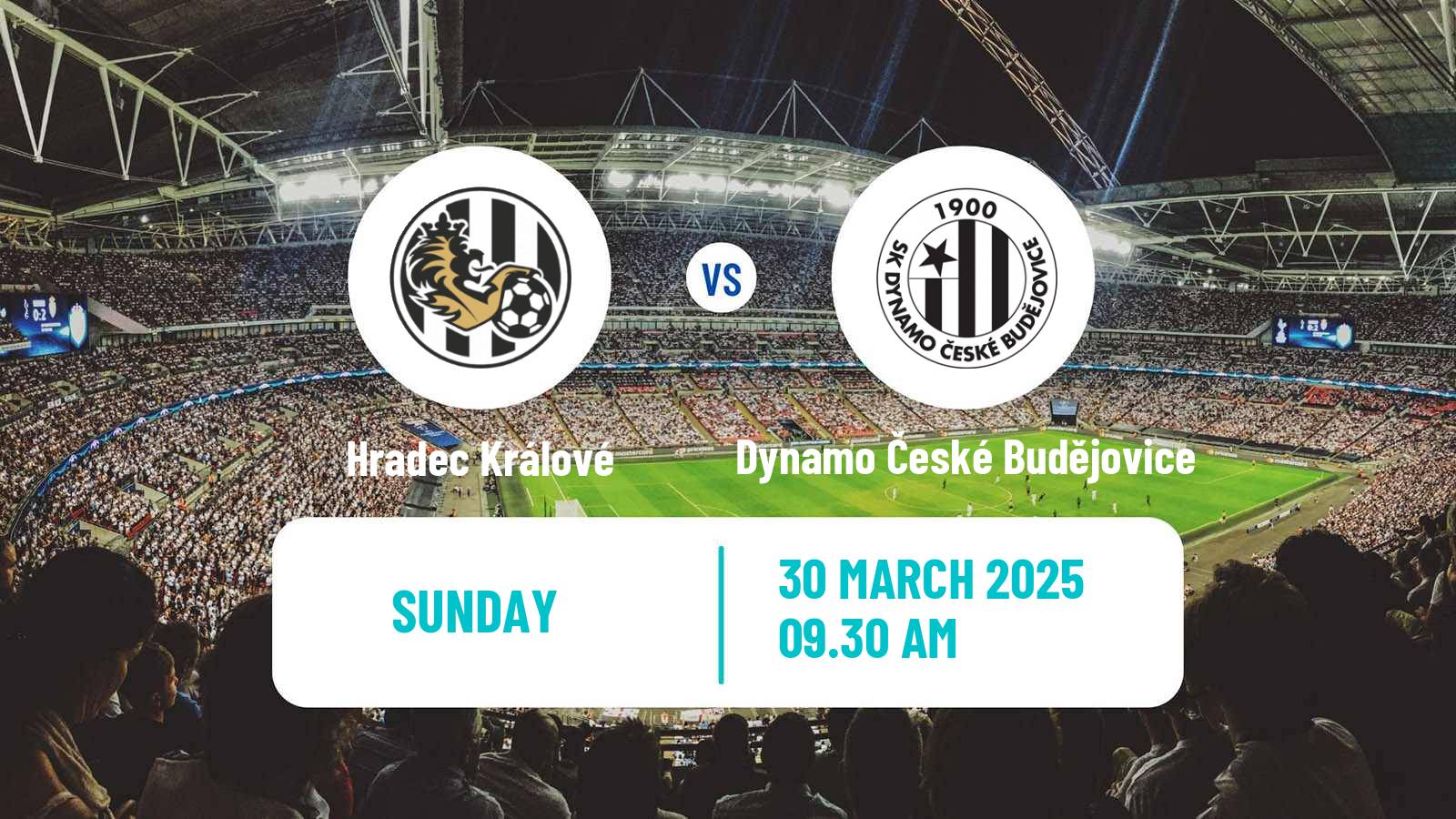 Soccer Czech 1 Liga Hradec Králové - Dynamo České Budějovice