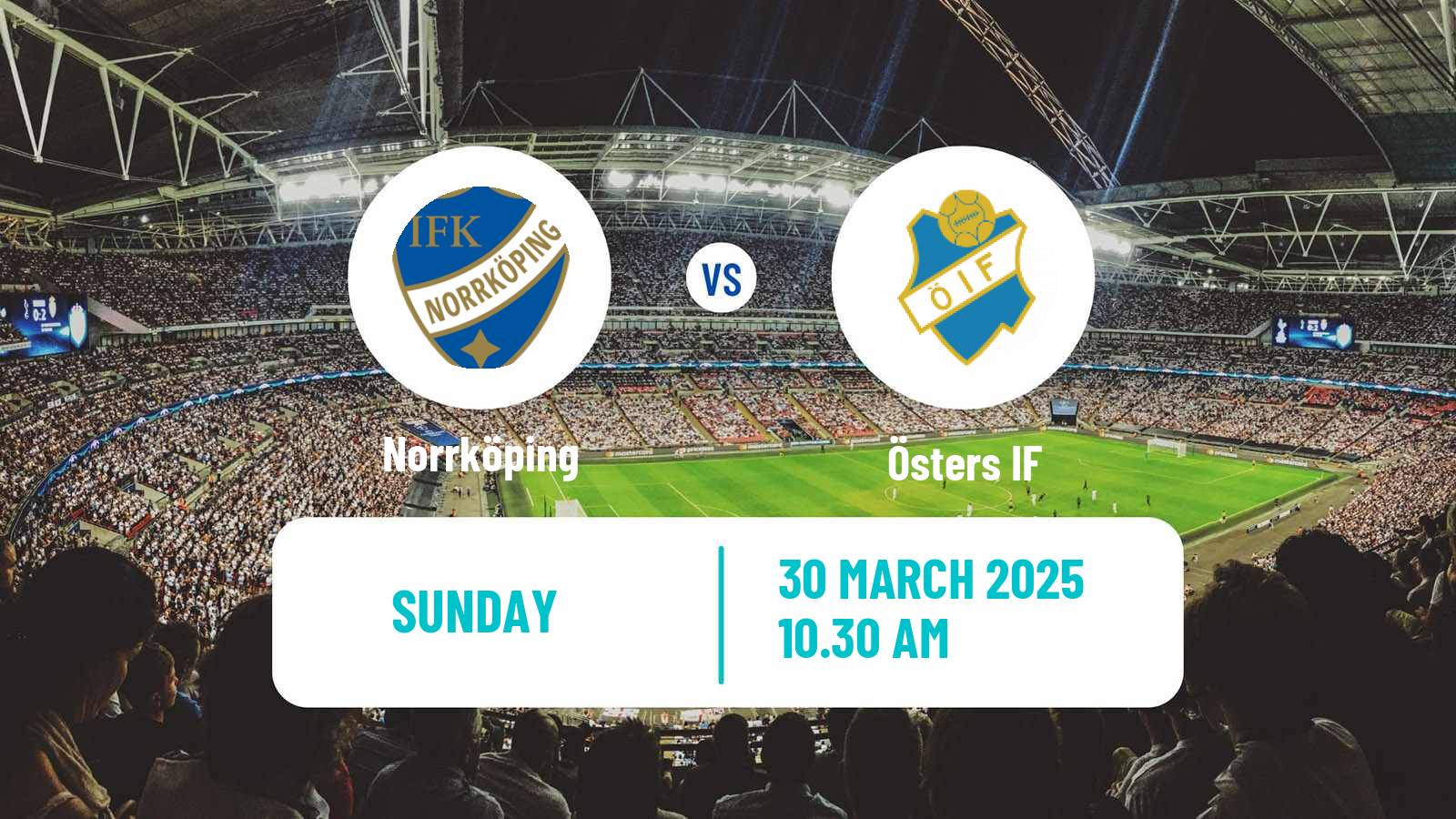 Soccer Swedish Allsvenskan Norrköping - Öster