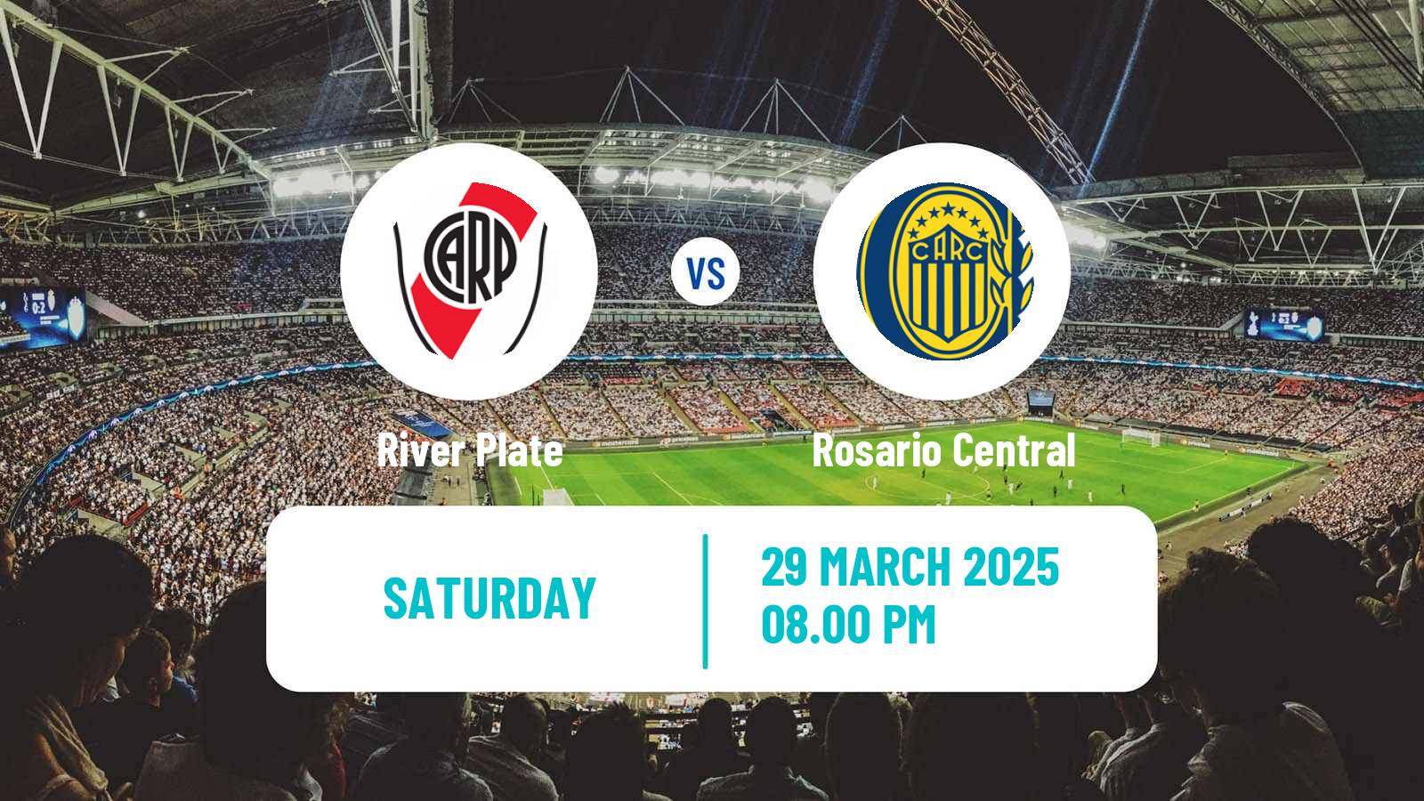 Soccer Argentinian Liga Profesional River Plate - Rosario Central