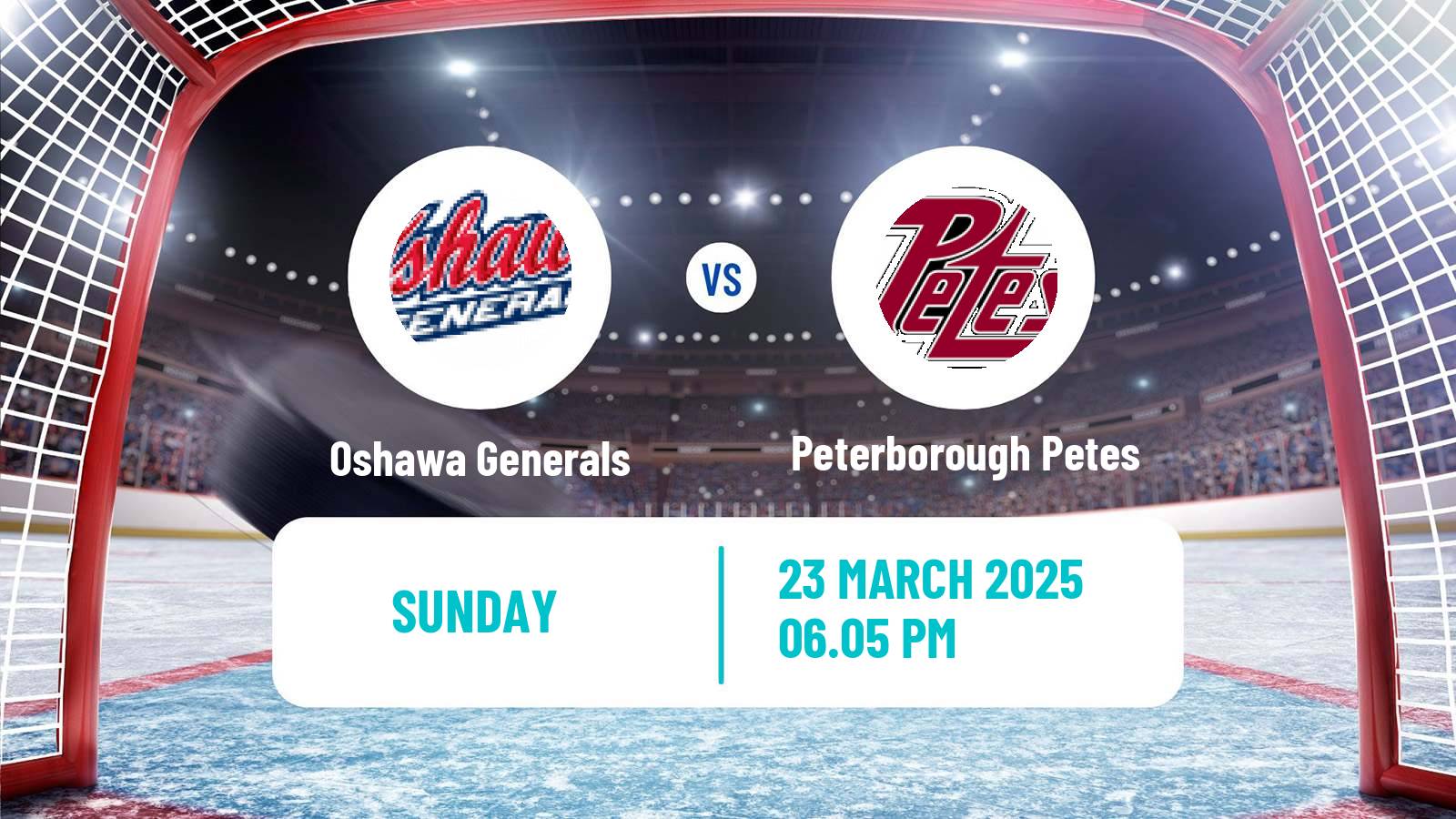 Hockey OHL Oshawa Generals - Peterborough Petes