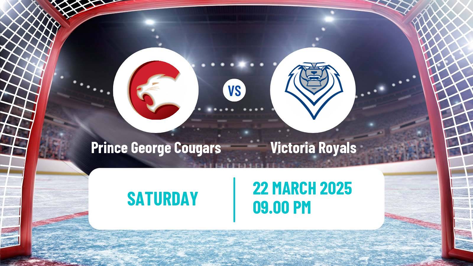 Hockey WHL Prince George Cougars - Victoria Royals