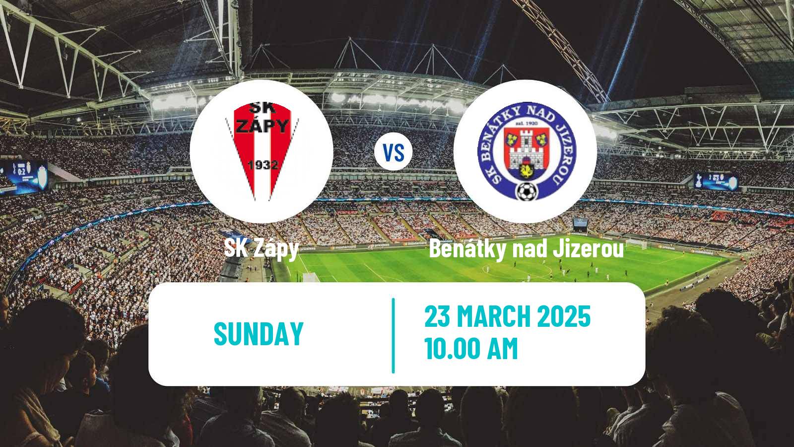 Soccer Czech CFL Group B Zápy - Benátky nad Jizerou