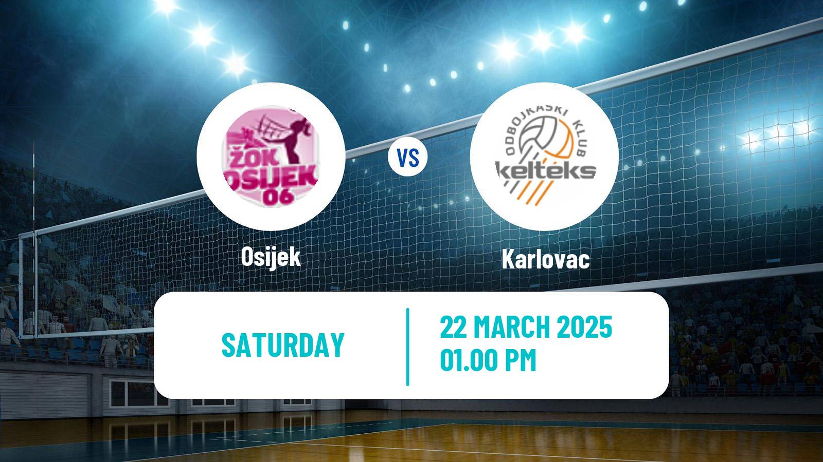 Volleyball Croatian Superliga Volleyball Women Osijek - Karlovac