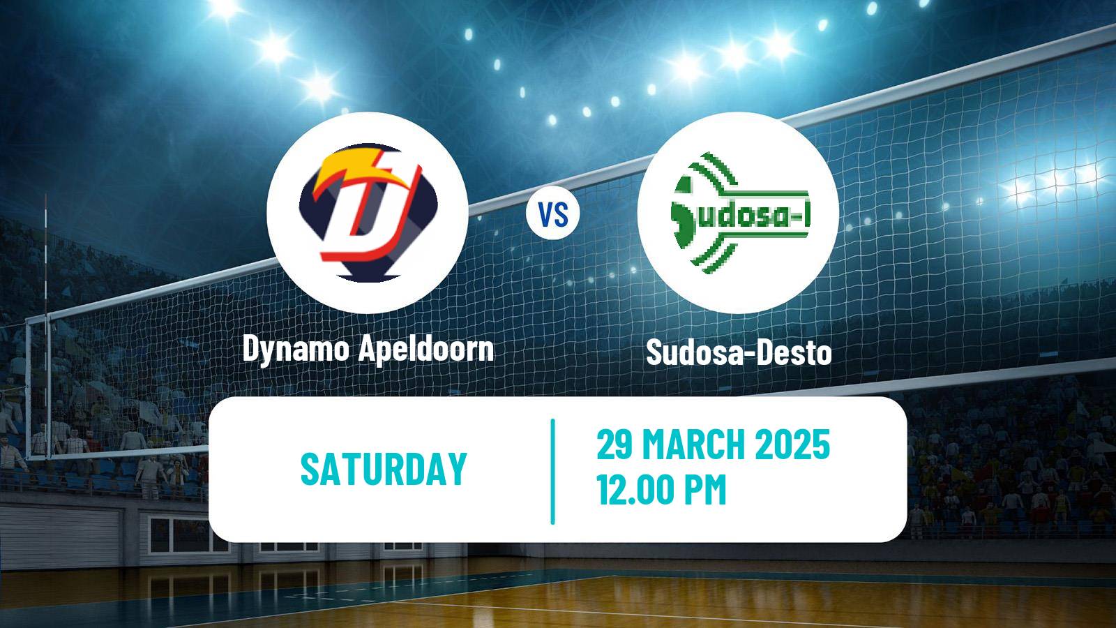 Volleyball Dutch Eredivisie Volleyball Women Dynamo Apeldoorn - Sudosa-Desto