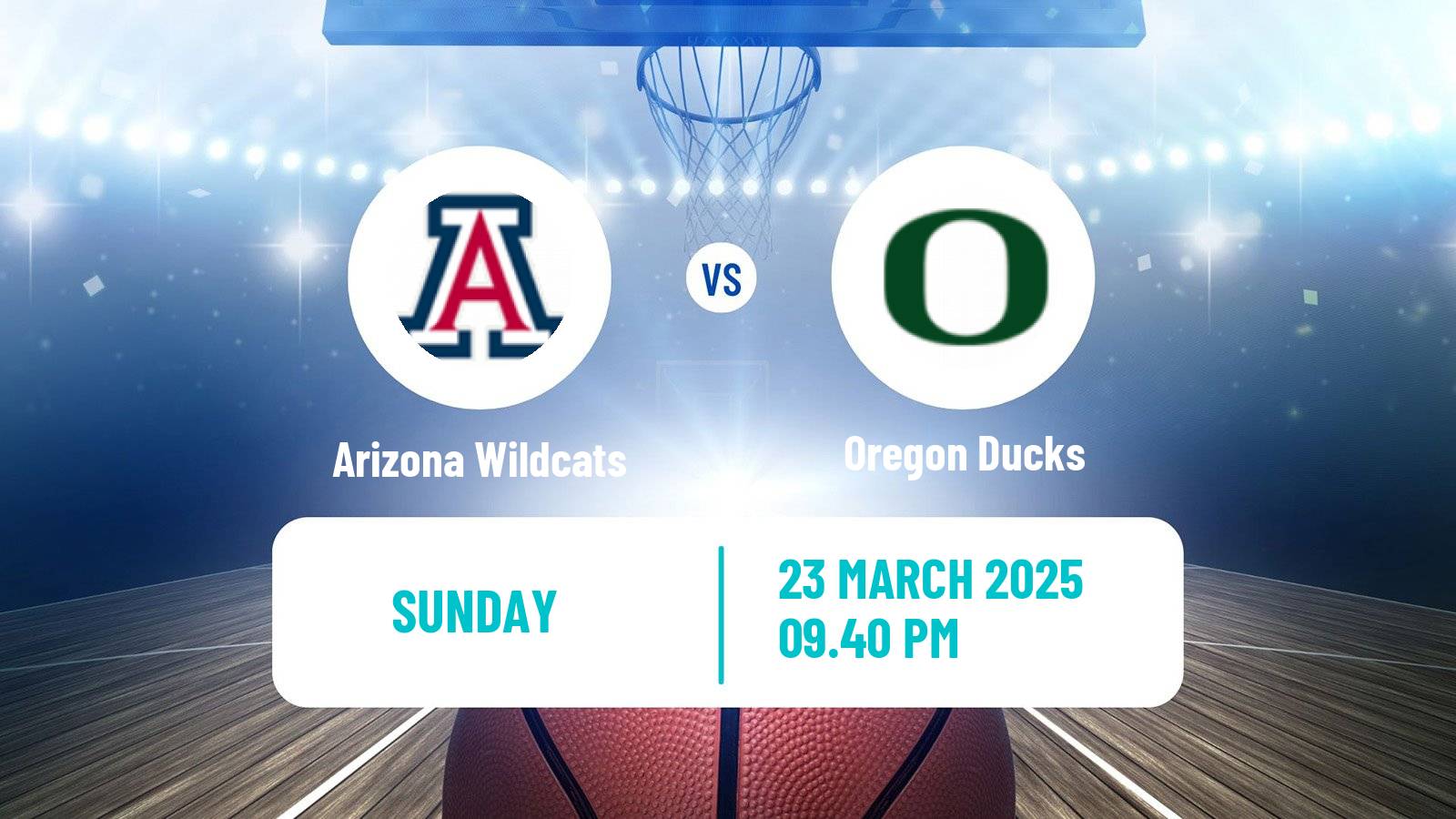 Basketball NCAA College Basketball Arizona Wildcats - Oregon Ducks
