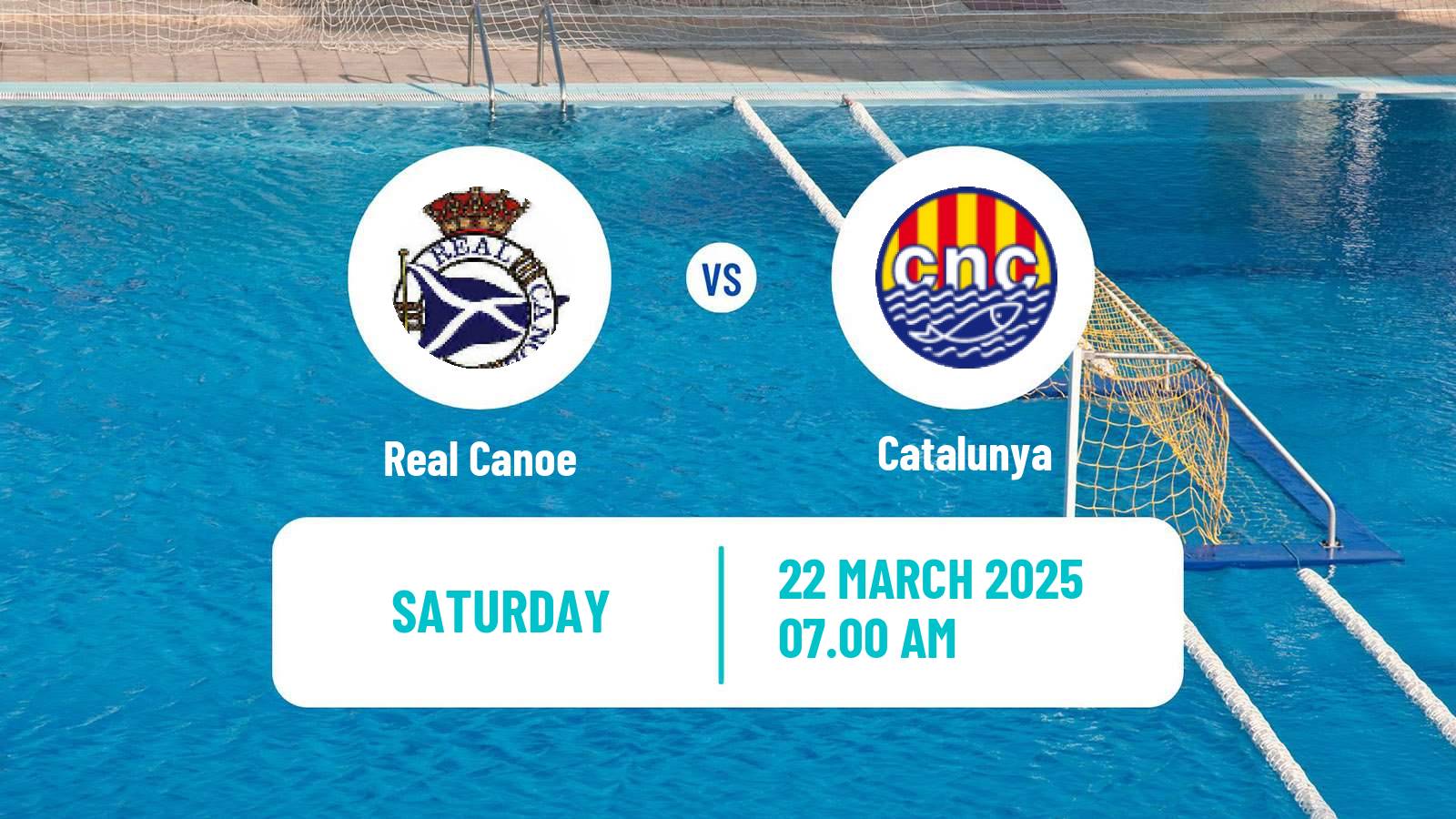 Water polo Spanish Liga Premaat Women Real Canoe - Catalunya