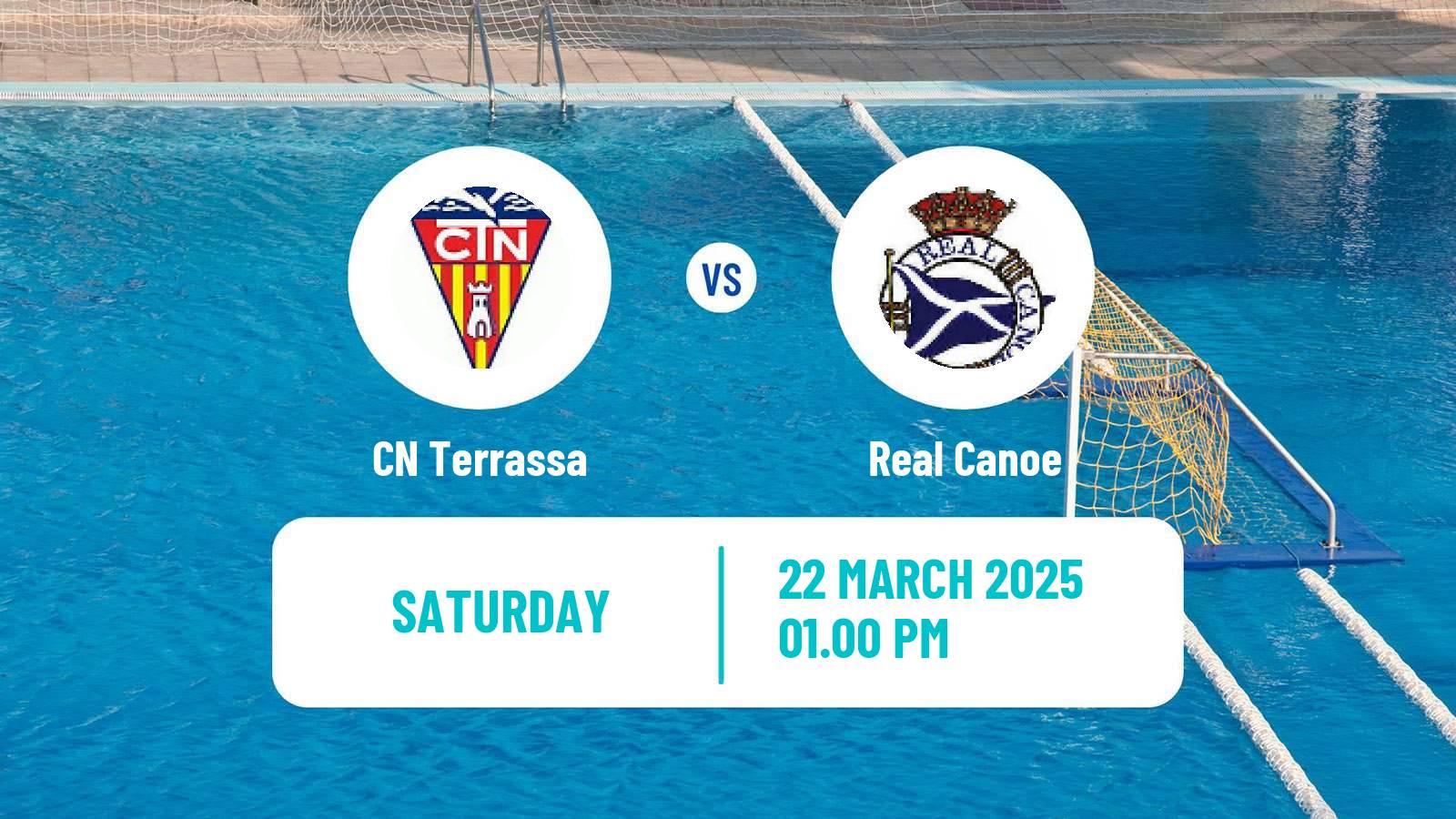 Water polo Spanish Liga Premaat Terrassa - Real Canoe