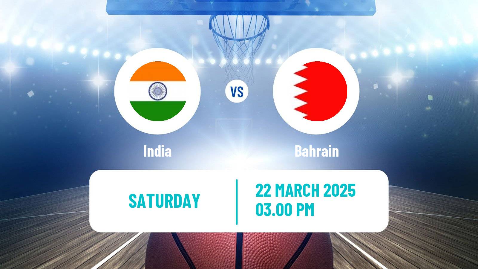 Basketball Asia Cup Basketball India - Bahrain