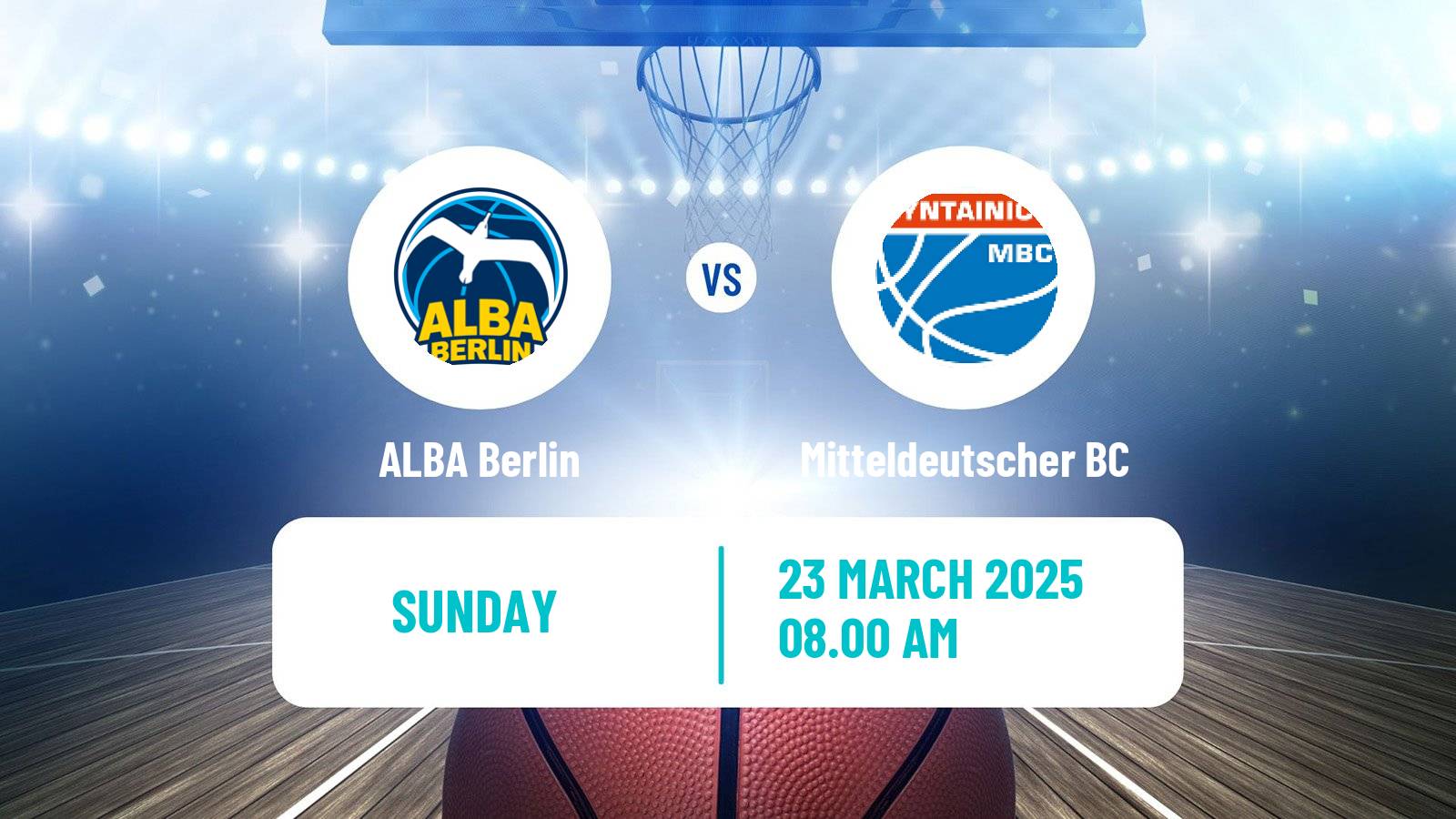 Basketball German DBBL ALBA Berlin - Mitteldeutscher BC