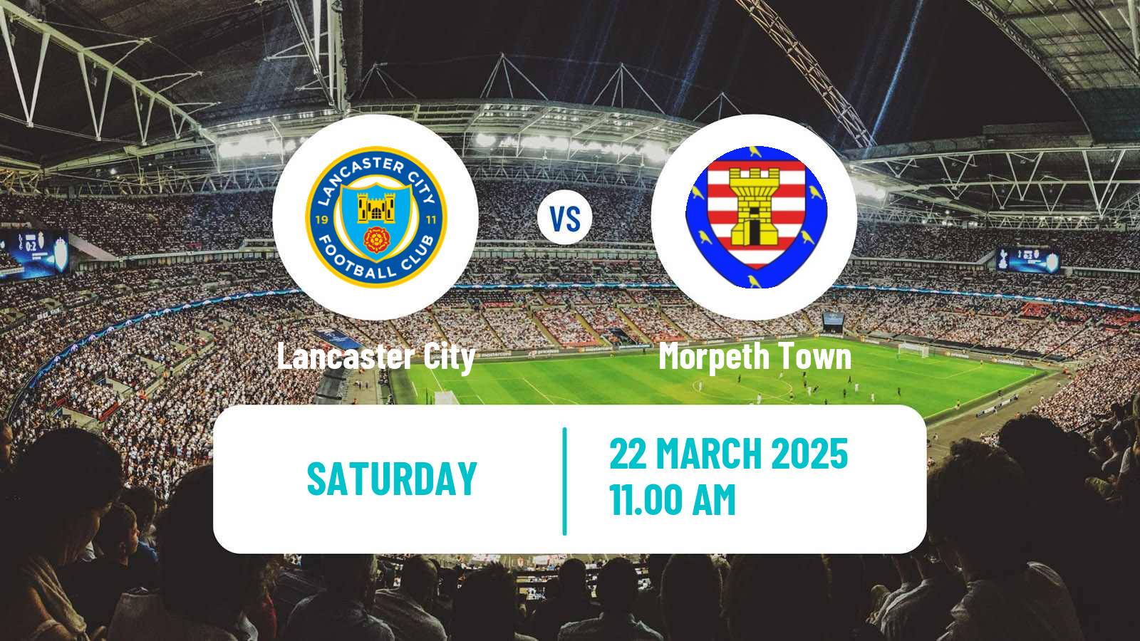 Soccer English NPL Premier Division Lancaster City - Morpeth Town