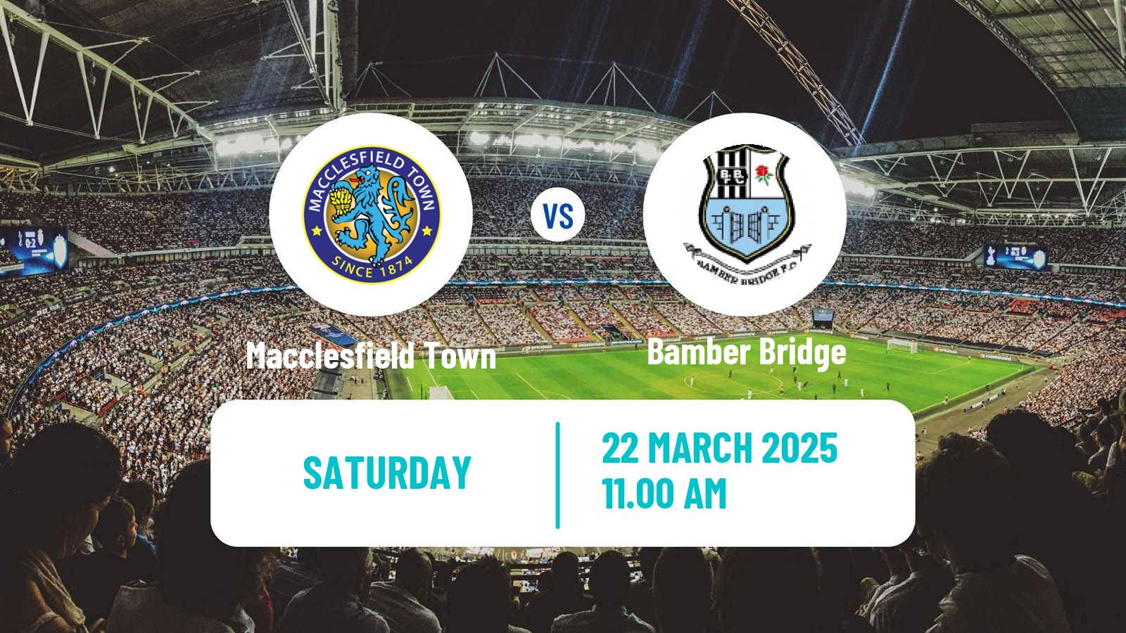 Soccer English NPL Premier Division Macclesfield Town - Bamber Bridge