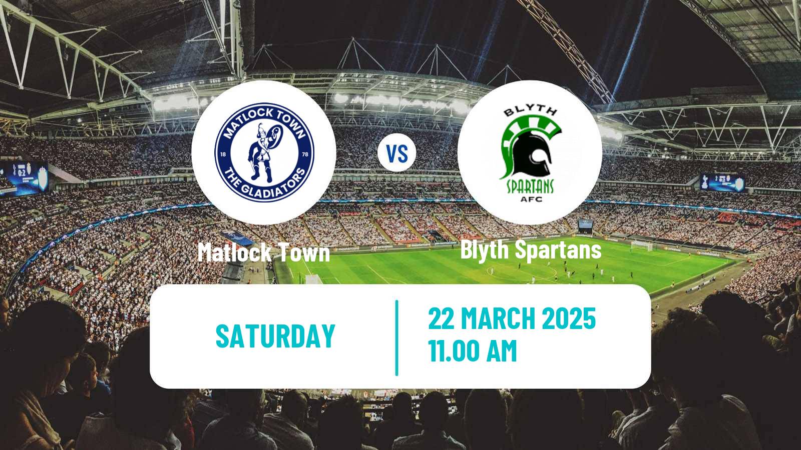 Soccer English NPL Premier Division Matlock Town - Blyth Spartans