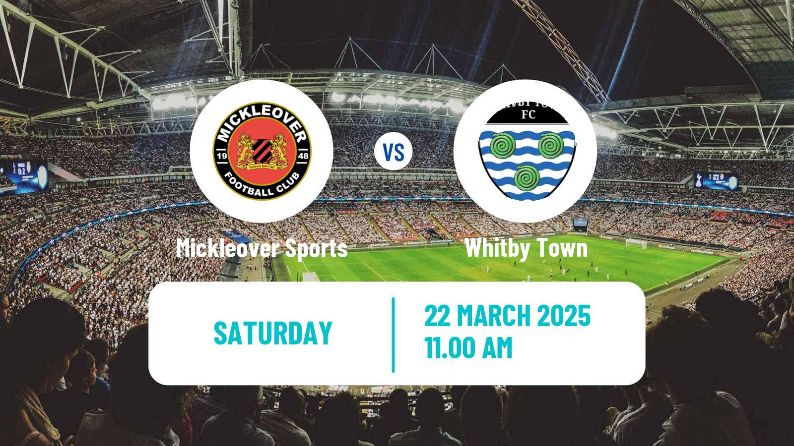 Soccer English NPL Premier Division Mickleover Sports - Whitby Town