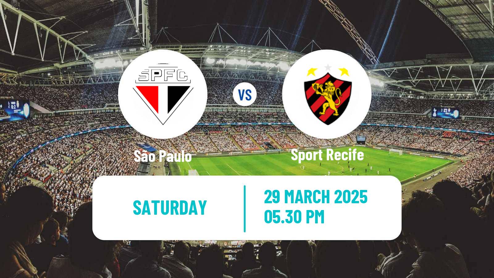 Soccer Brazilian Serie A São Paulo - Sport Recife