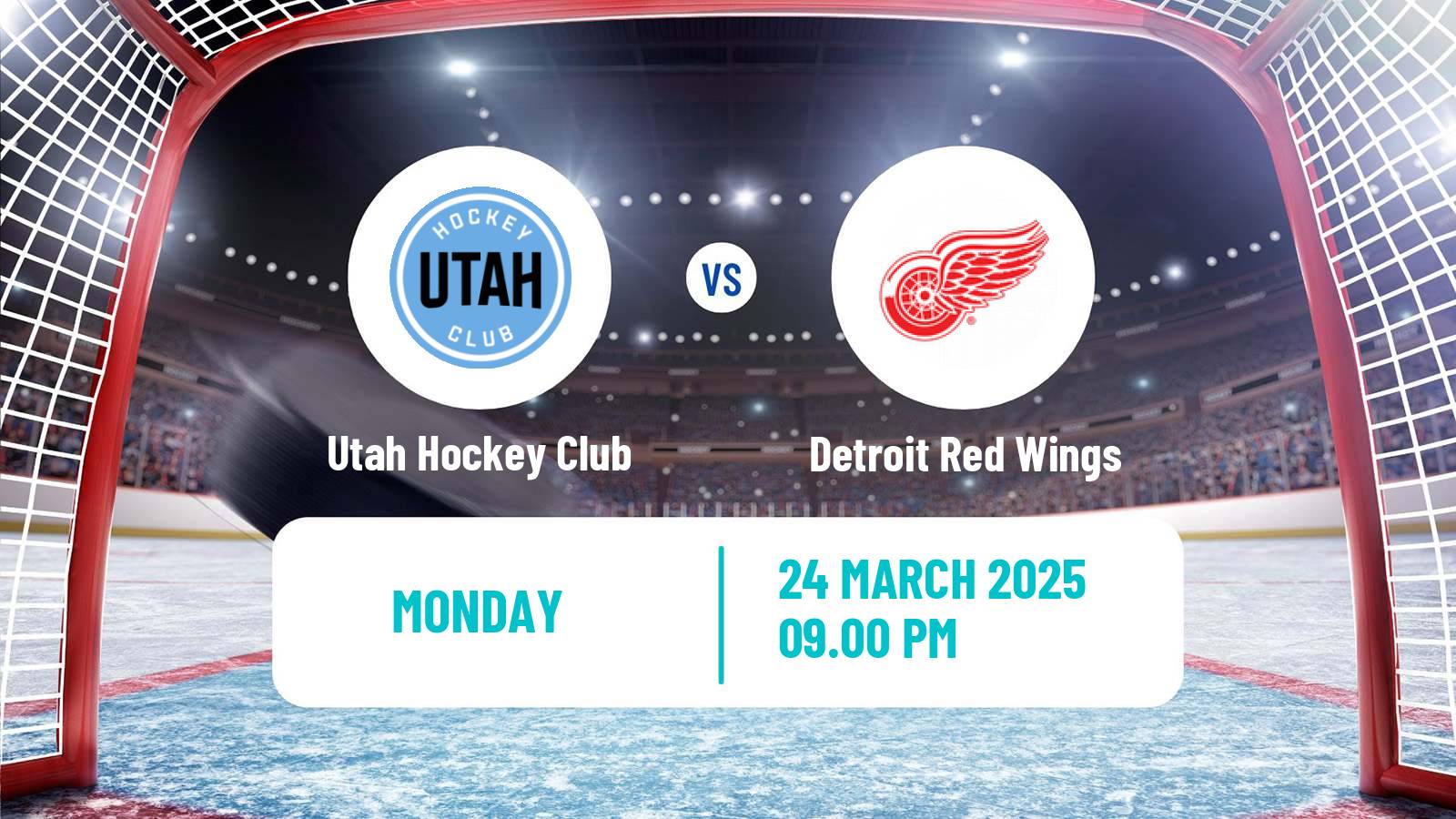 Hockey NHL Utah Hockey Club - Detroit Red Wings